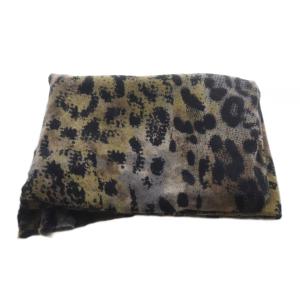 Faliero Sarti アニマル柄 ストール 茶色 ブラウン /SR22