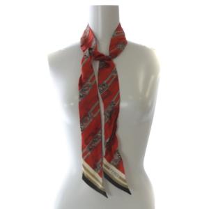 FENDI ラッピー スカーフ 総柄 赤 レッド /SR11 OH