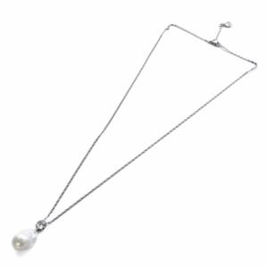 Alexander McQueen パール ロングネックレス ペンダント シルバー色 /SR20