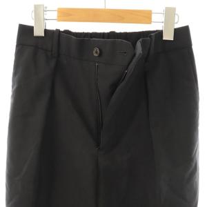 MARKAWARE MARK AWARE FRONT PLEATS PEGTOP ORGANIC WOOL TROPICAL テーパードパンツ タック