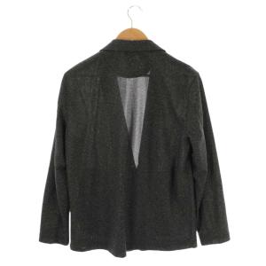 TAKEO KIKUCHI ドビーメッシュ ショールカラー カーディガン ジャケット 2 M 紺 ネイビー /AQ OS