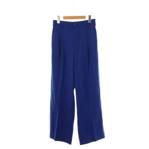 レダアクティブ ウォッシャブルウール1タックワイドパンツ 00 ブルー /HK OS