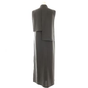 ENFOLD 25SS NO-SLEEVES LONG SHIRT ワンピース 38 グレー