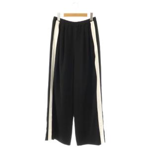 25AW SHIRT-LAYERED WIDE-PANTS 38 ブラック