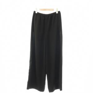 ENFOLD 25AW SHIRT-LAYERED WIDE-PANTS 38 ブラック