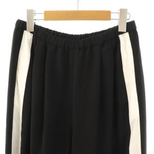 ENFOLD 25AW SHIRT-LAYERED WIDE-PANTS 38 ブラック