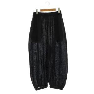 25SS cropped balloon pants パンツ ジョガー イージー M 黒 ブラック /AT