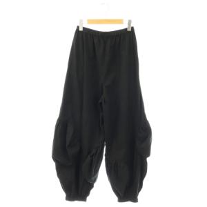 25AW gather pant パンツ イージー ギャザー M ブラック /HK OS