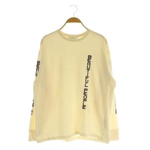 jersey vertical logo long カットソー ロンT 長袖 刺繍 36 アイボリー /MY