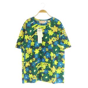 フラワープリントシャツ 半袖 プルオーバー オーバーサイズ 40 マルチカラー /MY OS