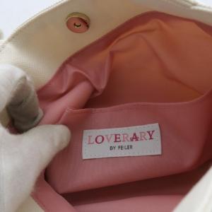 FEILER ラブラリーバイフェイラー ストロベリードット バッグ トートバッグ ハンドバッグ キャンバス ホワイト