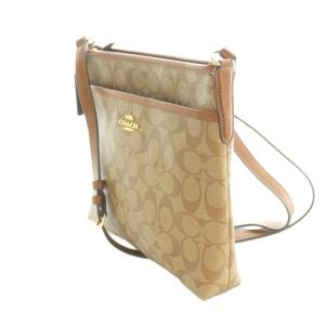 COACH シグネチャー ショルダーバッグ レザー 総柄 ベージュ F29210 /MI OS