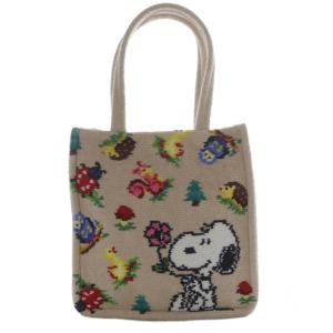 FEILER ハイジ フレンズフォレスト スヌーピー バッグ トートバッグ ハンドバッグ ベージュ /YO5