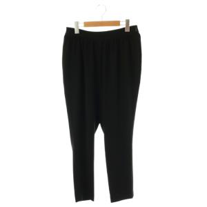 ハイウエストギャザードパンツ テーパードパンツ 38 ブラック /DF OS