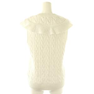 René 24年 ノースリーブ ラメミックスニット カットソー ノースリーブ 36 アイスホワイト色 /NR OS