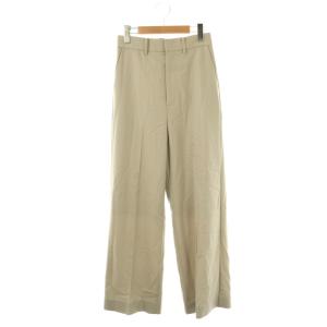 25SS Twill Wide Pants パンツ ジッパーフライ ワイド ウール 34 ライトベージュ