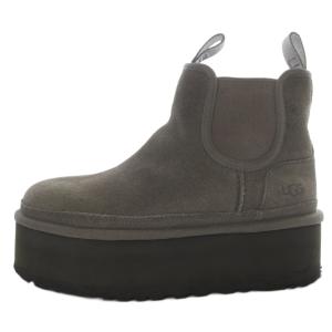 Neumel Platform Chelsea サイドゴアブーツ プラットフォーム ショート 厚底 スエード