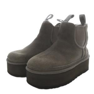 UGG australia Neumel Platform Chelsea サイドゴアブーツ プラットフォーム ショート 厚底 スエード