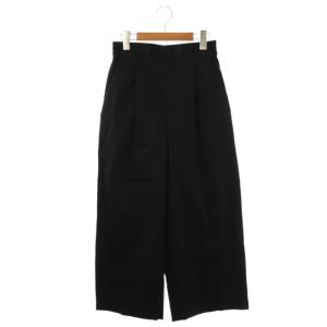 24SS タックワイドパンツ センターシーム 38 ネイビー /DF OS SH