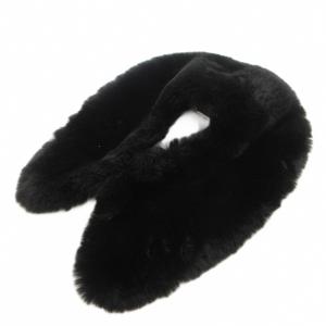 ファーカラー ショール スヌード フェイクファー F 黒 ブラック /BS SH