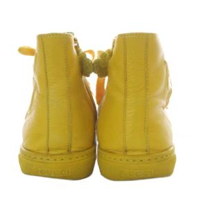 GUCCI スニーカー ハイカット レザー 36 イエロー 455497 /YO5