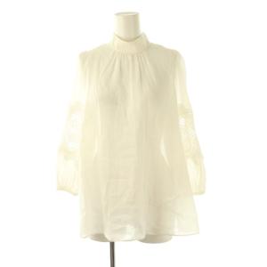 ラミーコットンシシュウ ブラウス 36 ホワイト /ES OS