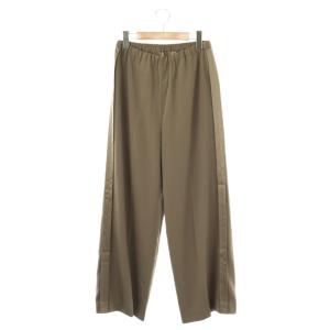 サイドラインサテンパンツ ストレート スラックス 34 グレー /AT OS