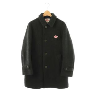 JD-8534 ウールモッサ シングルコート ステンカラーコート 38 ブラック /ES OS