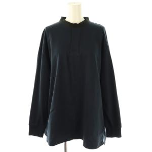 長袖 ヘンリーネック カットソー ネイビー /HK OS