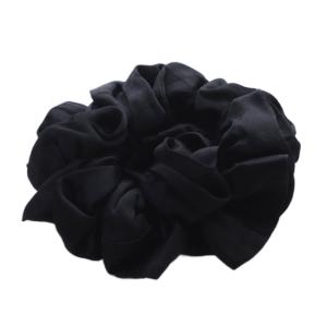 acca シュシュ ヘアゴム 黒 ブラック /SR36