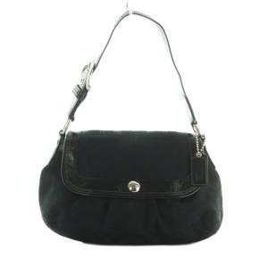 シグネチャー ワンショルダーバッグ ハンドバッグ 総柄 黒 F13739 /MI OS