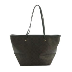 COACH シグネチャー トートバッグ レザー 総柄 ダークブラウン F34104 /MI OS