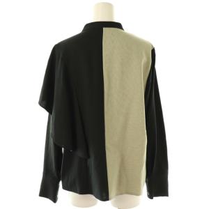 UNITED TOKYO UNITEDTOKYO エセリアルコンビブラウス 長袖 1 ブラック ベージュ /HK OS