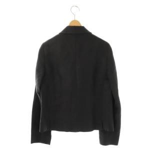 MARGARET HOWELL リネン ジャケット ステンカラー 2 チャコール /CX OS