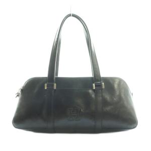 ハンドバッグ レザー 黒 ブラック /SS OS