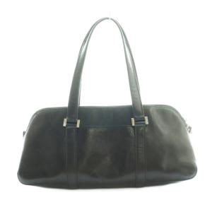 HIROFU ハンドバッグ レザー 黒 ブラック /SS OS