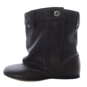 トイ ブーティ ラムスキン ブーツ 37 ダークブラウン 952306