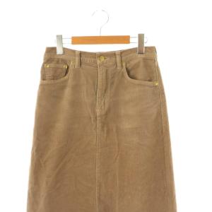 SURT ×BIG JOHN コーデュロイスカート ロング ストレッチ S グレージュ /HK OS
