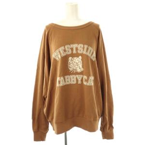 MIXTA RELUME C/N SWEAT スウェット トレーナー プリント 茶 ブラウン /AT OS