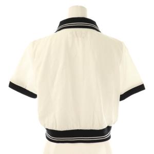 Lily Brown LilyBrown 24AW MARY QUANT クロップドリボンポロシャツ 半袖 F ホワイト /HK OS