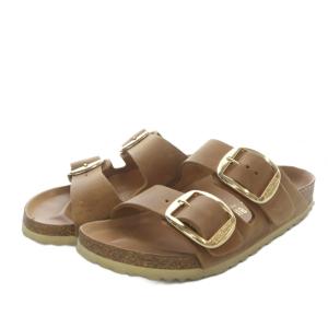 BIRKENSTOCK Arizona Big Buckle サンダル フラット レザー 23cm ブラウン /YO18