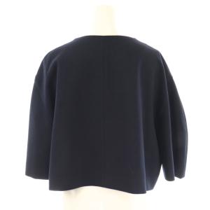 CLANE セットアップ V NECK COCOON SHORT JACKET HIGH WAIST ANKLE TAPERD