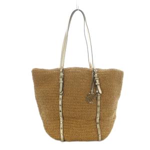 STUDDED STRAW LARGE SHOPPER TOTE トートバッグ ショッパー かご ストロー