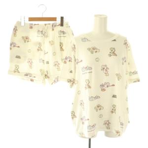 セットアップ スーパーマリオ ヨッシー柄 Tシャツ カットソー ショートパンツ F オフホワイト マルチカラー