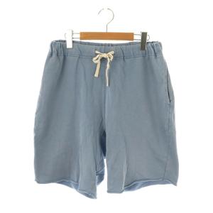 コットンハーフパンツ イージー L 青 ブルー /AT OS SH