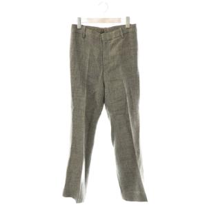 麻 サルファーパンツ ストレート ジッパーフライ 36 グレー /NR OS SH