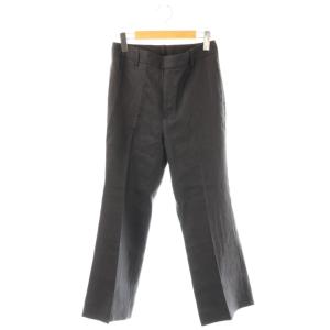 麻 サルファーパンツ ストレート ジッパーフライ 36 黒 /NR OS SH