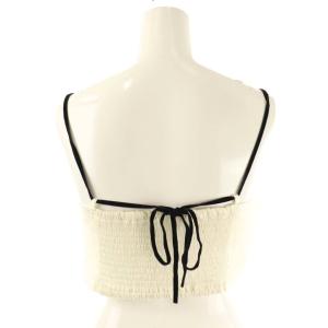 Lily Brown LilyBrown 24AW ラッフルチュールビスチェ キャミソール ナイロン F 白 LWFT244060 /NR OS
