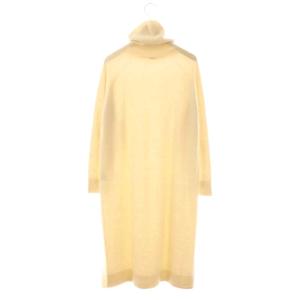 MUSE de Deuxieme Classe CAPRI タートルネック ワンピース 長袖 ロング ウール ベージュ /NR OS SH