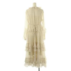 Lily Brown LilyBrown 24AW フリルワンピース ロング ドット 0 オフホワイト ブラック /DF OS SH